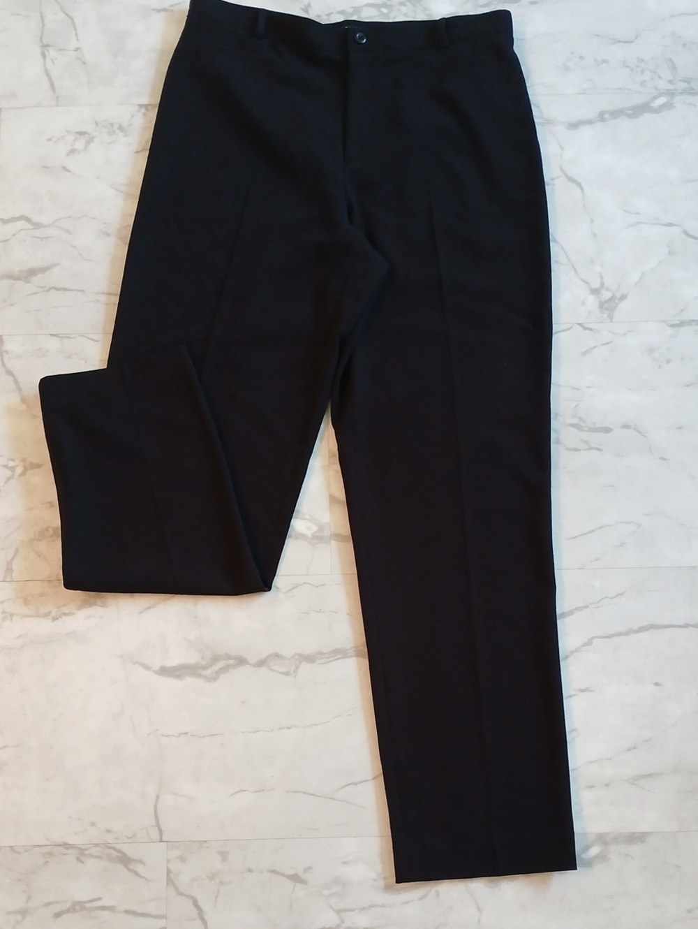 Women's Black Straight-Leg Dress Pants